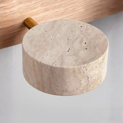 Travertine Adjustable Spotlight Wall Sconce