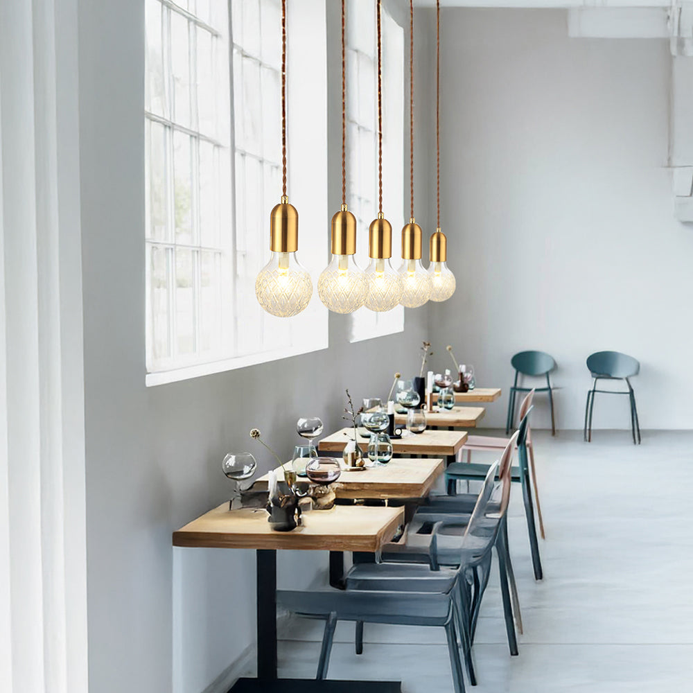Modern LED Glass Pendant Lights For Living Room | Kalsten