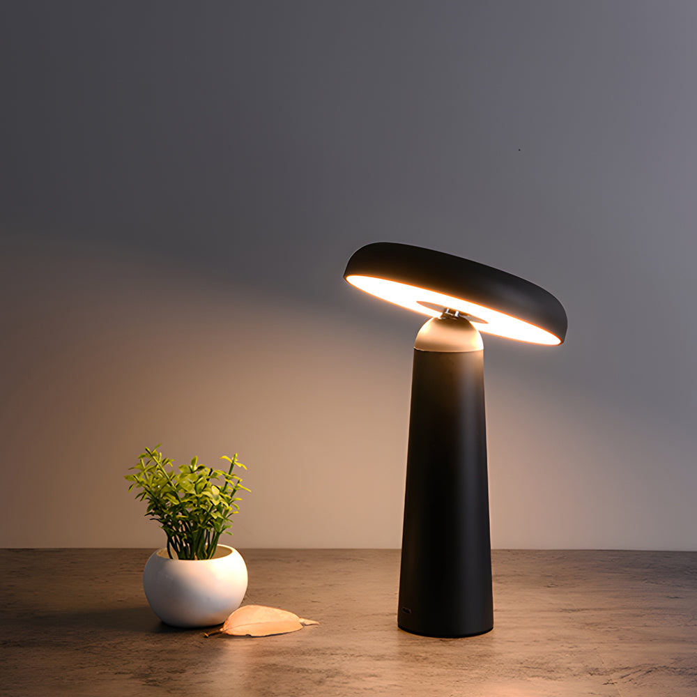 Tiltable Mushroom Touch Dimmable USB Rechargeable Table Lamp | Kalsten