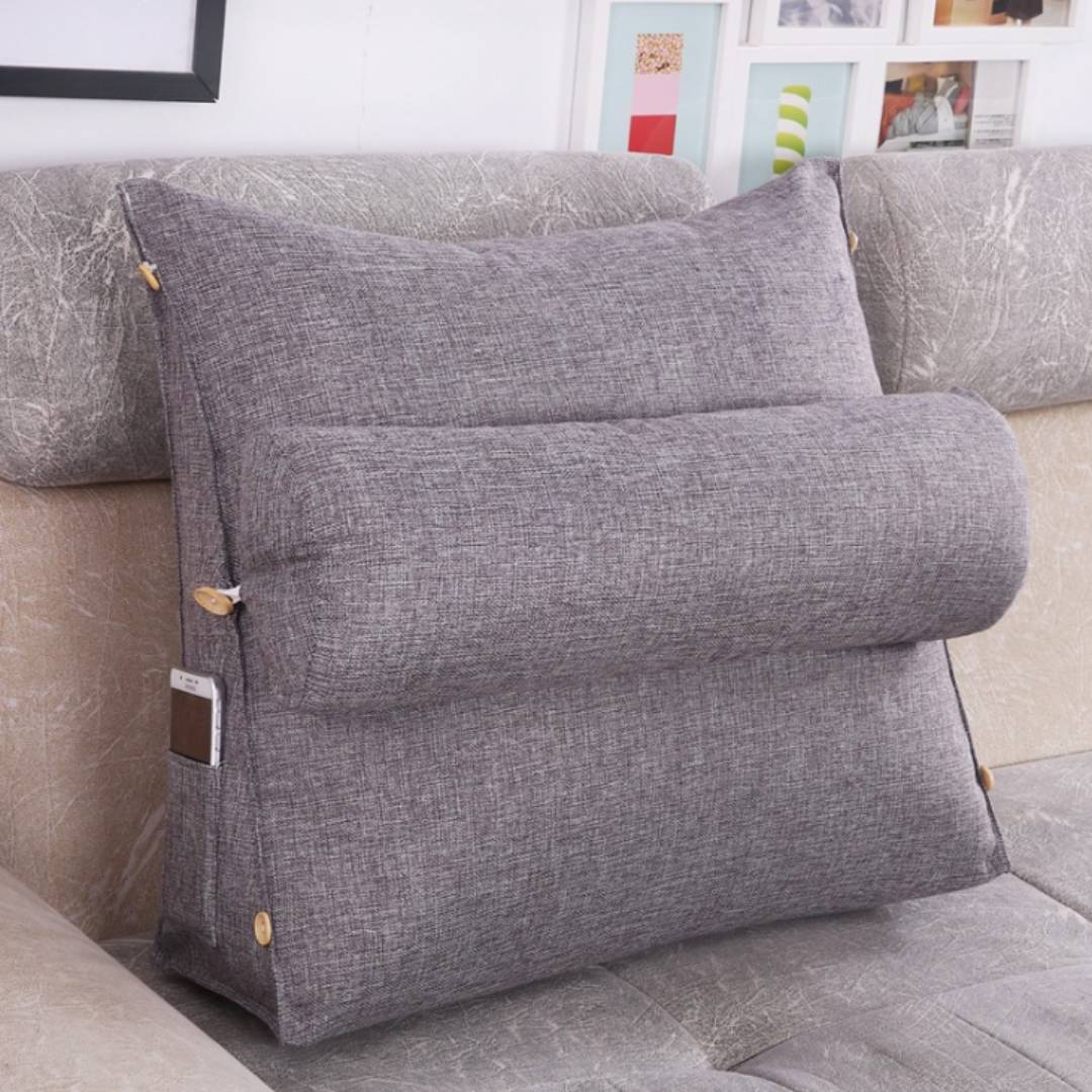 LoungeEase | Backrest Pillow for Reading and TV - Lumbar Support Adjustable Bed Pillow - Comfort Posture - Versatile Use Pillow Kalsten