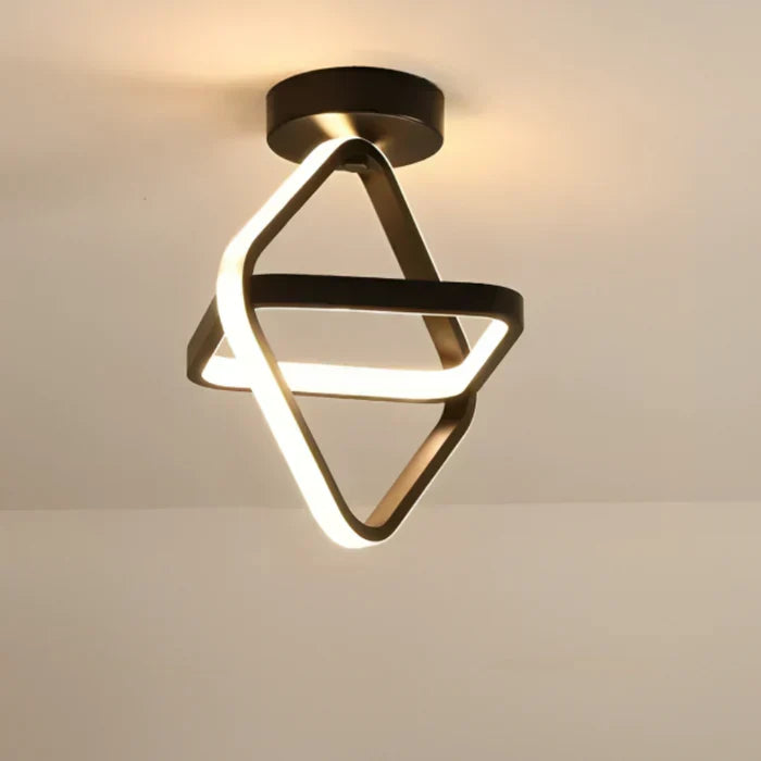 Modern LED Ceiling Lamp with Double Ring Design - Twilight Rings | Kalsten