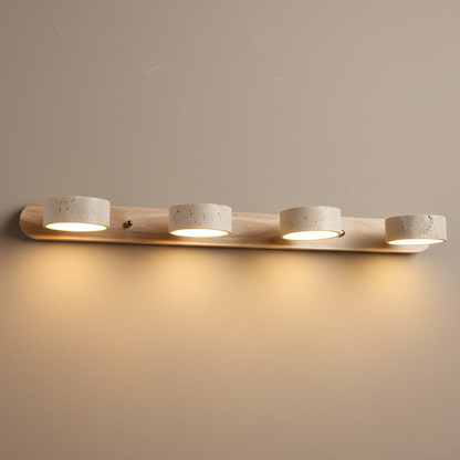 Travertine Adjustable Spotlight Wall Sconce
