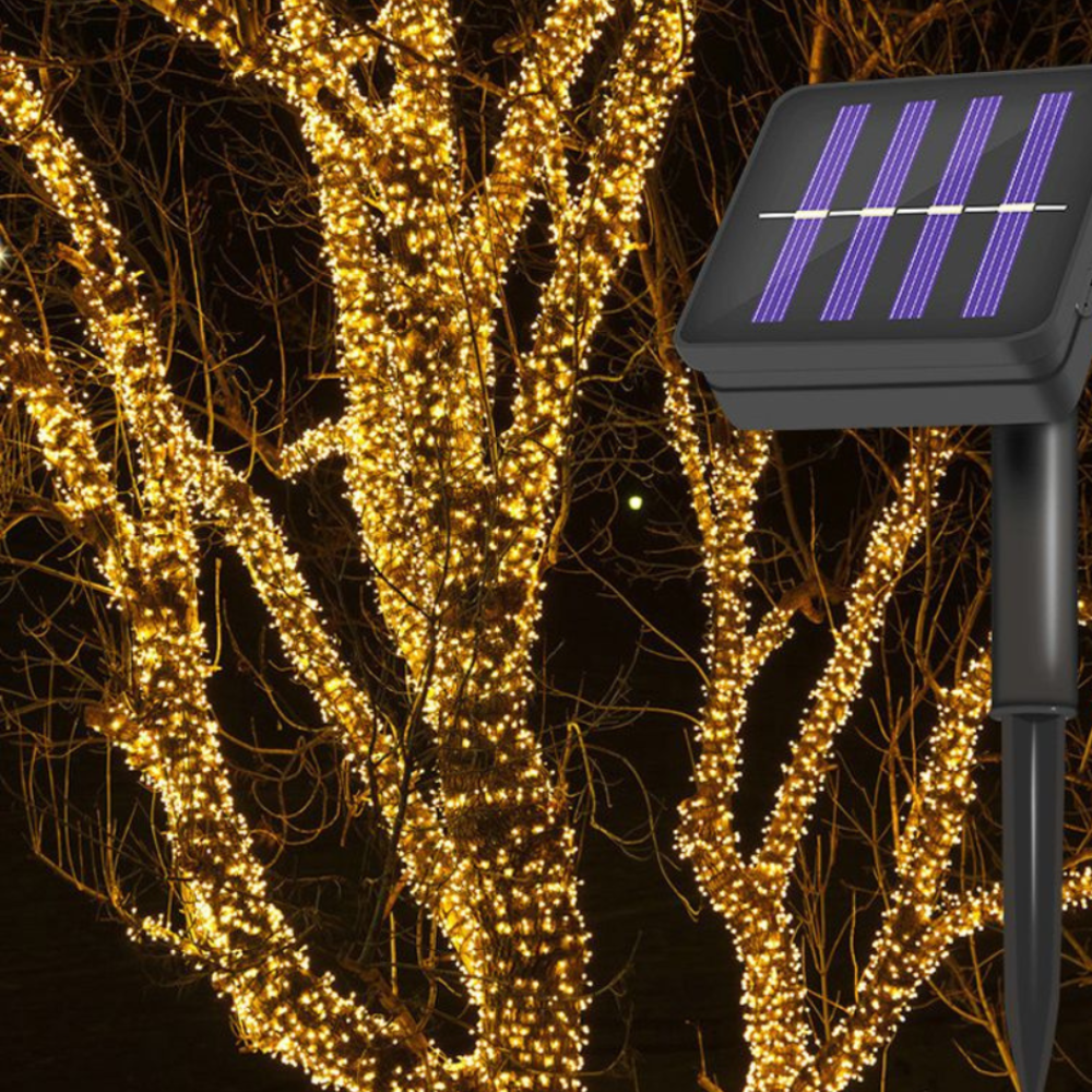 Weather-Resistant Solar LED String Lights