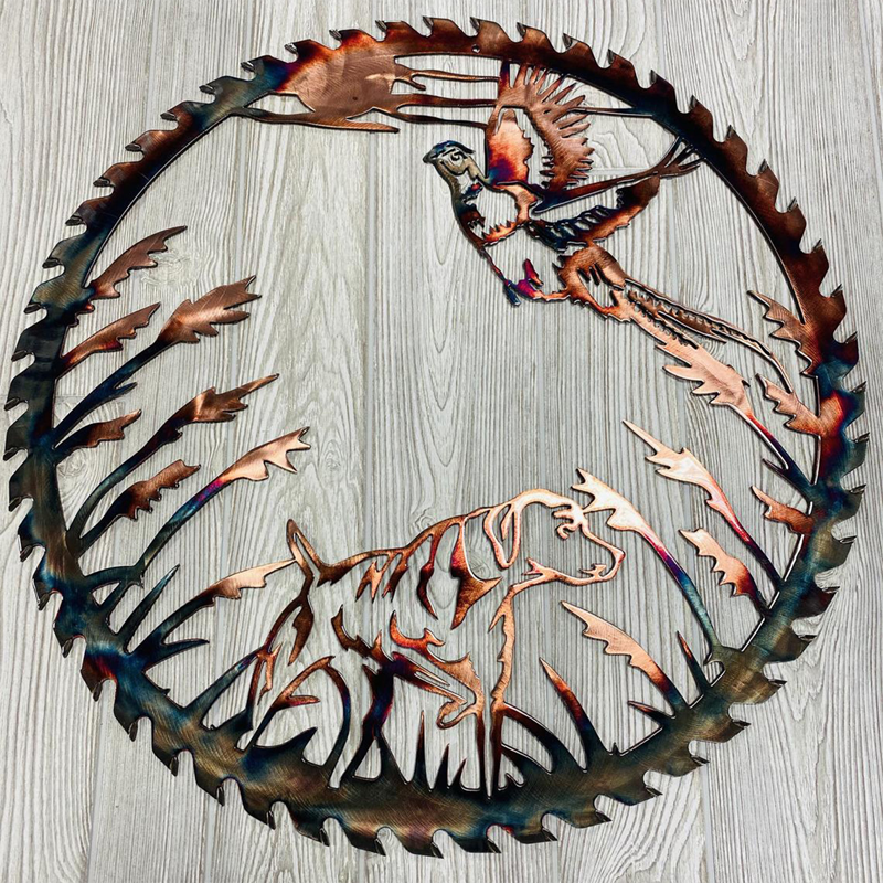 Skanto | Solo Duck Hunting & Trout Fishing Scene Creative Metal Wall Art Craft