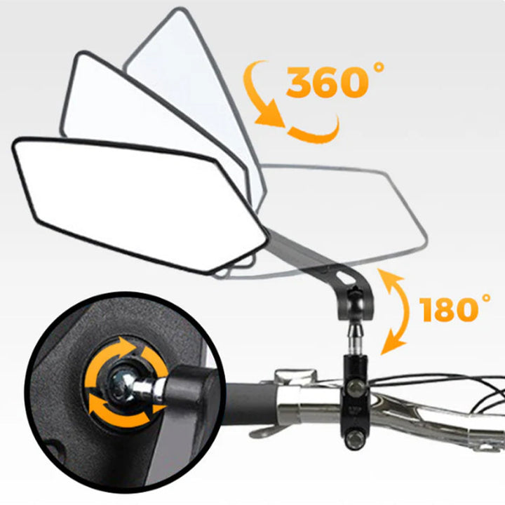 Kalsten | 360° rotatable and adjustable bicycle rearview mirror