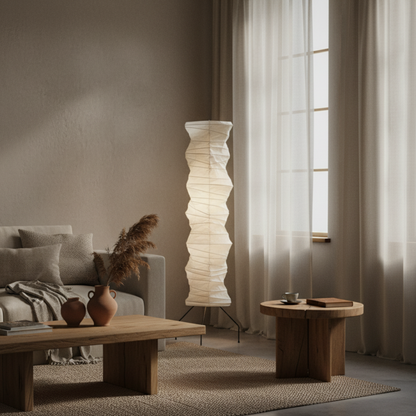 WabiSabi Organic Japanese Floor Lamp
