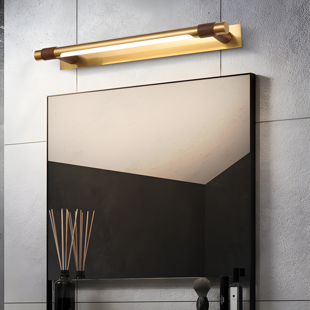 120° Rotatable Flush-Mount Bathroom Vanity Light with Linear Bar and Elegant Finishes | Kalsten