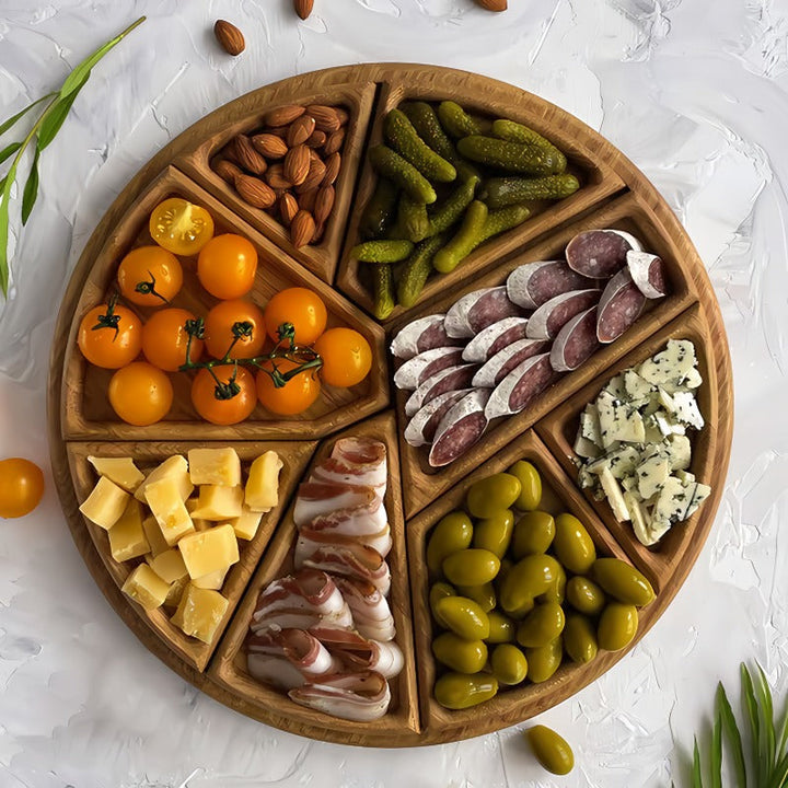 Wooden Puzzle Board with Dividers