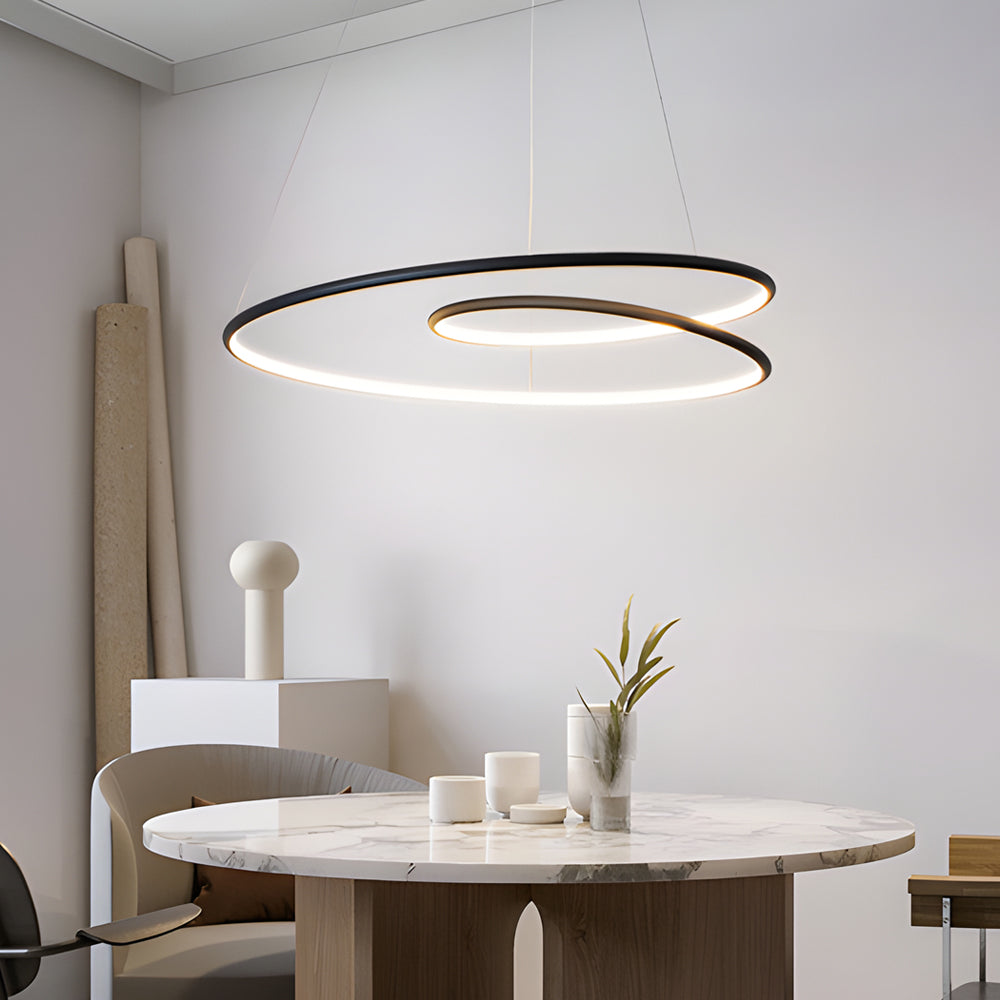 Modern LED chandelier with dimming function – pendant light for dining room and living room | Kalsten