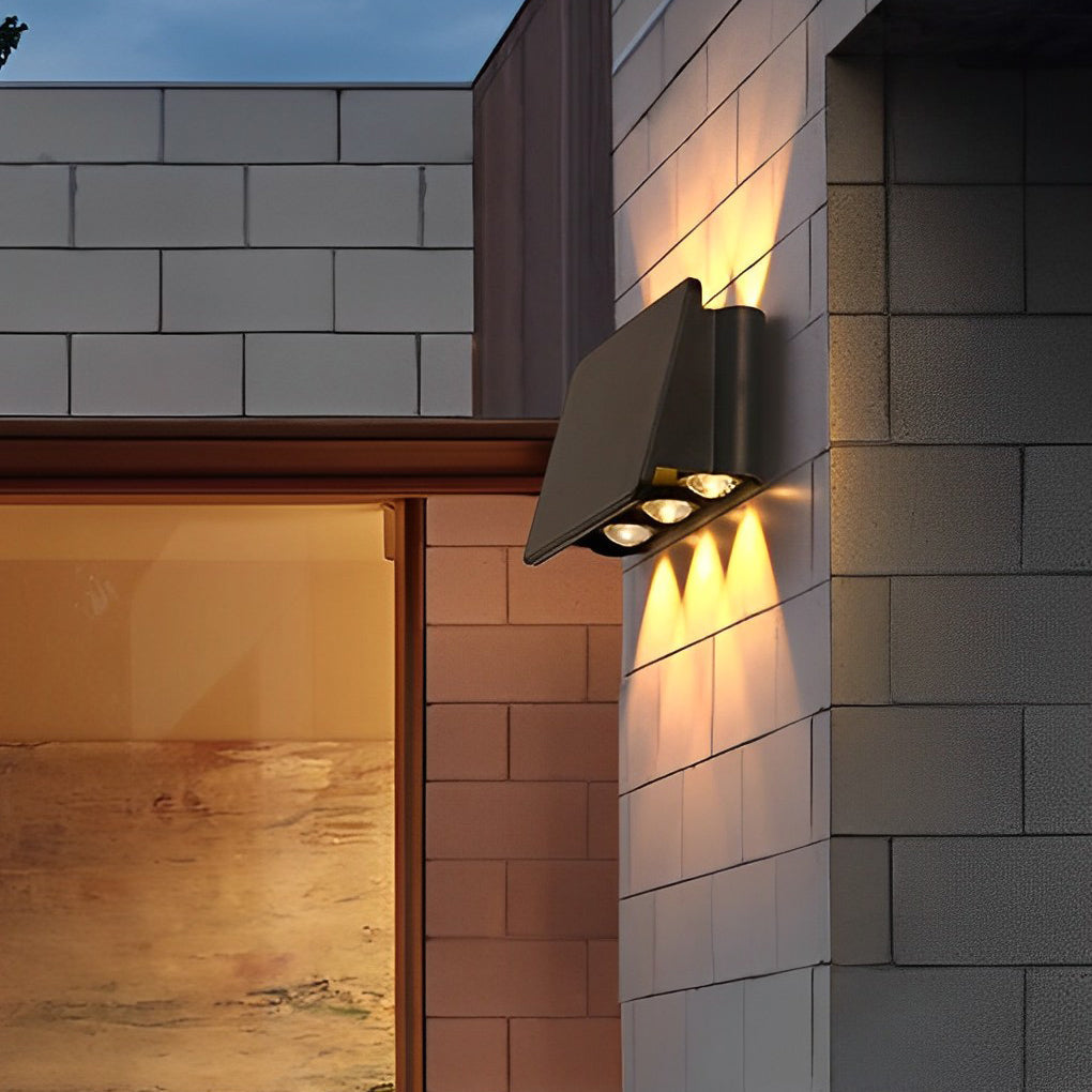 Waterproof LED Up and Down Lights Solar Wall Lamp Wall Washer Lights | Kalsten