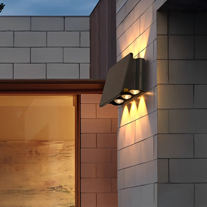 Waterproof LED Up and Down Lights Solar Wall Lamp Wall Washer Lights | Kalsten