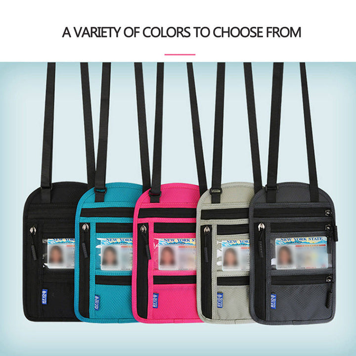 Kalsten | Travel Neck Pouch Neck Wallet with RFID Blocking Passport Holder