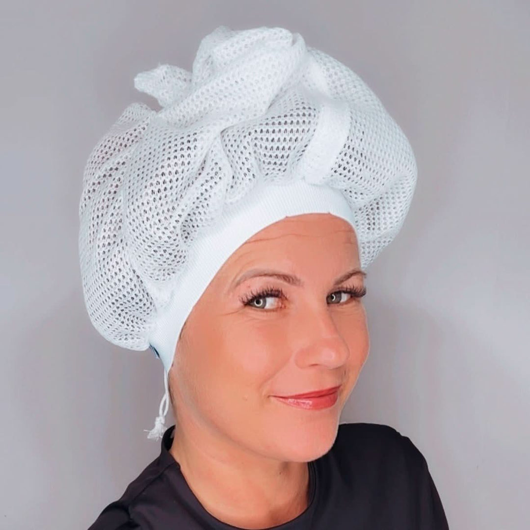 Kalsten | Net Plopping Cap for Curly Hair – Frizz-Free Drying Bonnet