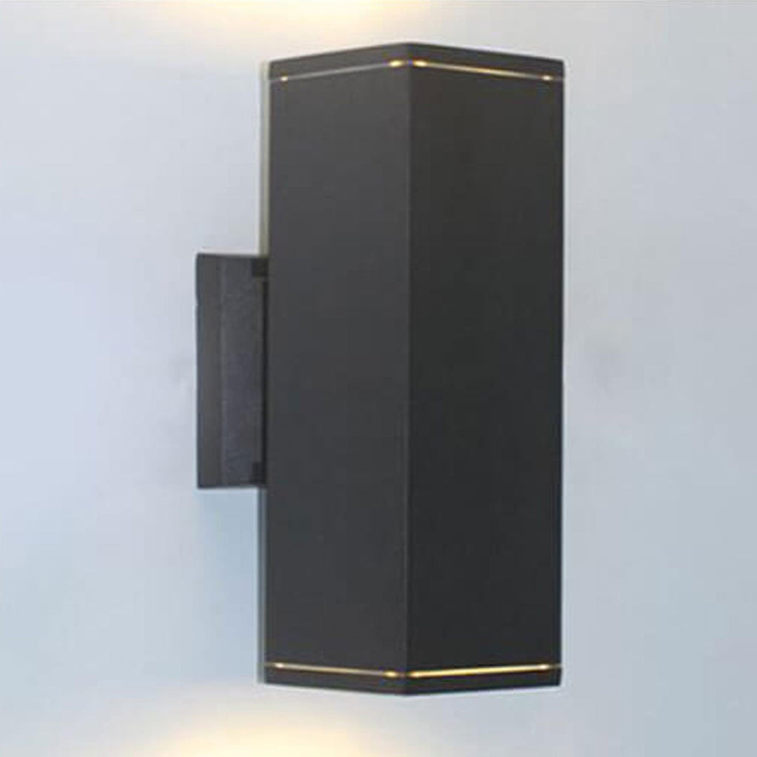Modern Minimalist Square Column LED Luminous Outdoor Waterproof Wall Sconce Lamp | Kalsten