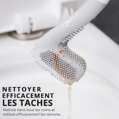 Long-handled toilet brush - Say goodbye to stains.
