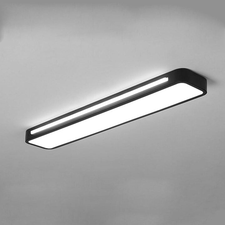 Ceiling Light Acrylic LED 18.8 in Flush Mount Black White Hallway Bedroom Modern Slim Lighting Fixture | Kalsten
