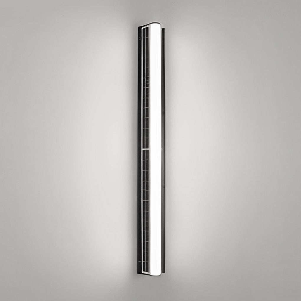 Long Acrylic LED Solar Outdoor Wall Light Waterproof Linear Wall Mounted Lighting | Kalsten