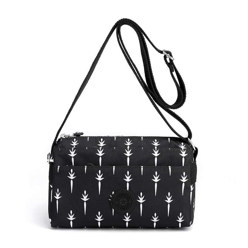 Women's Casual Multi-layer Fashionable Simple Shoulder Bag Made of Nylon | Kalsten