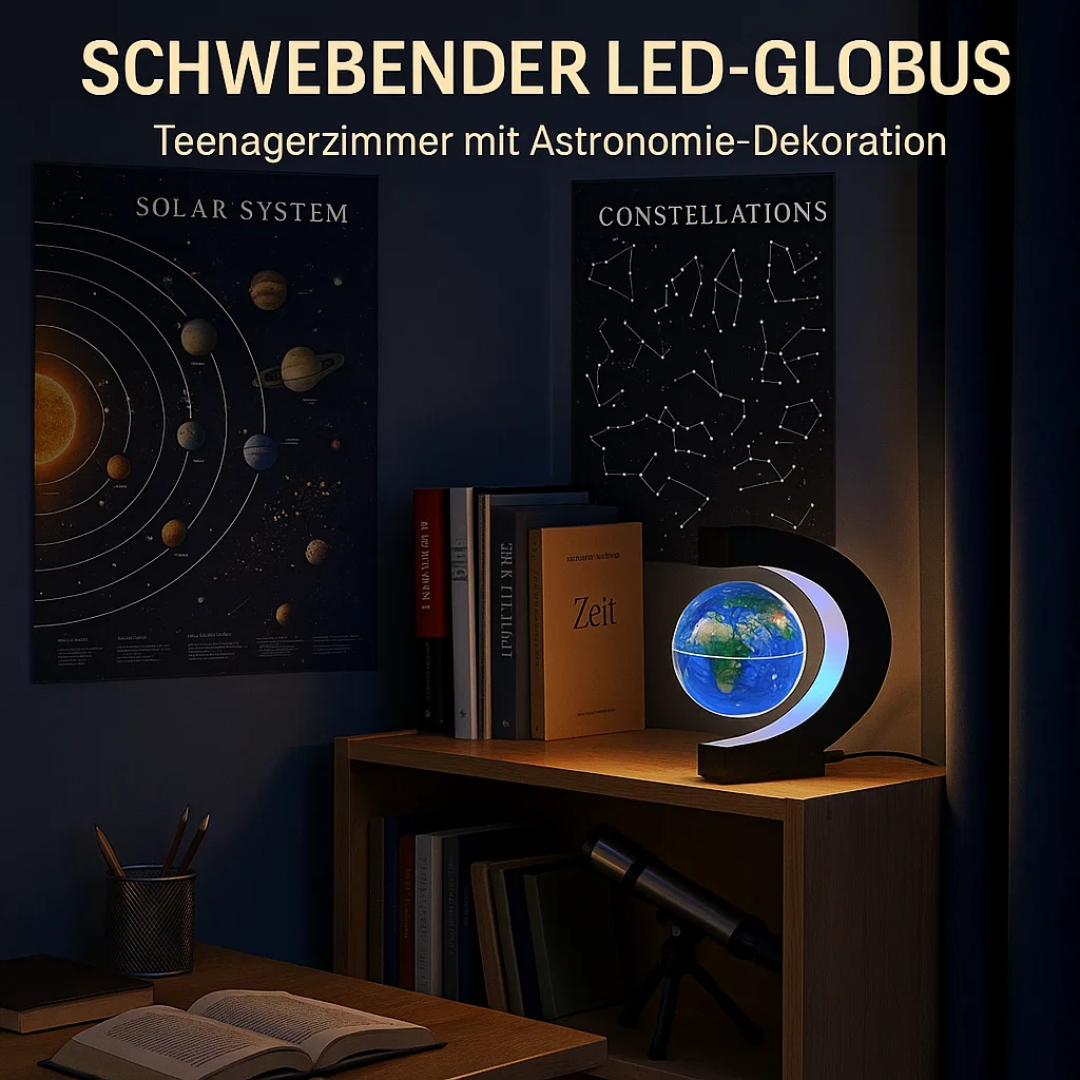 Kalsten | AstroGlobe LED World Globe – Floating Globe Lamp with Magnetic Suspension