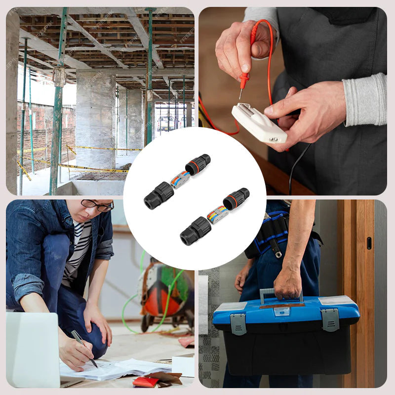 Weatherproof electric cable connector for outdoor use | Kalsten