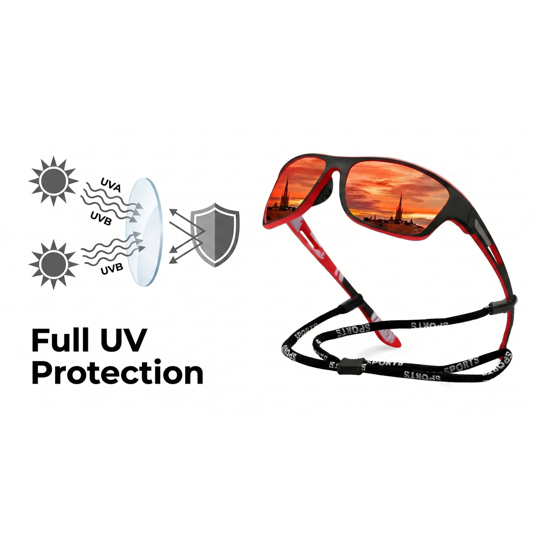 Kalsten | PolarSport PRO+ Professional Polarised Sports Sunglasses - UV Protection & Scratch-Resistant Lenses