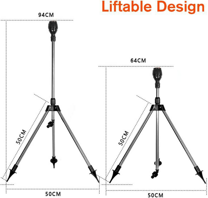 Kalsten | Automatic Rotating Garden Sprinkler with Retractable Tripod for the Garden