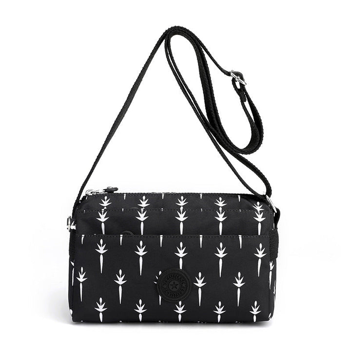 Women's Casual Multi-layer Fashionable Simple Shoulder Bag Made of Nylon | Kalsten