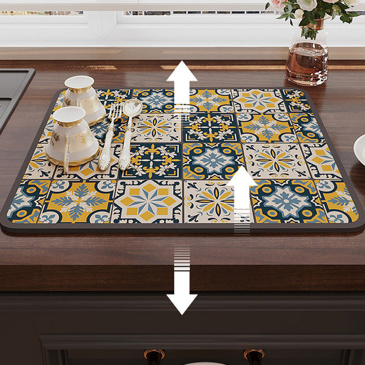 Kalsten | Retro Quick-drying Water-repelling Mat for Kitchen-Bar-Countertops