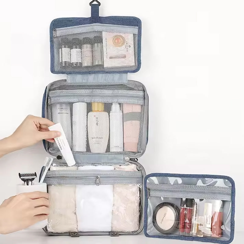 Water-repellent make-up bag with hanging hook | Kalsten