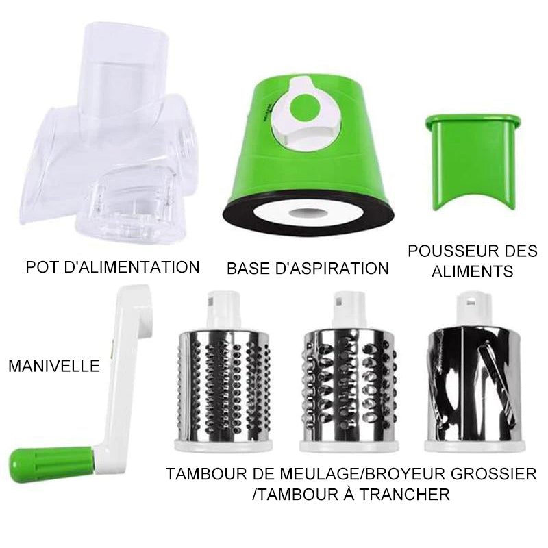 3-in-1 rotary cheese grater vegetable slicer | Kalsten