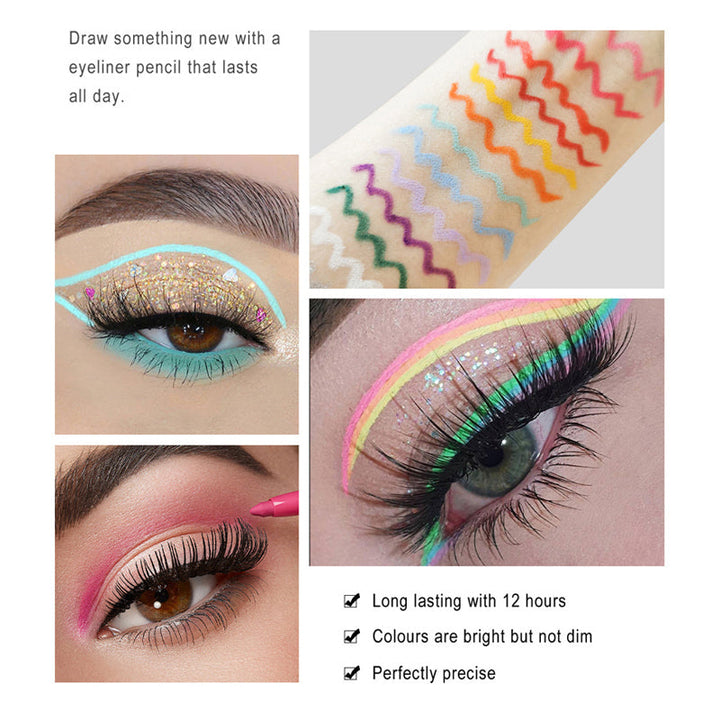 20 PCS Colored Eyeliner Pencil Set | Kalsten