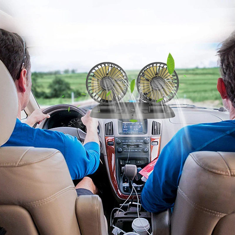 Double head car cooling air circulation fan | Kalsten