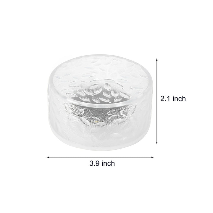 4 Pcs Integrated LED Round Ice Bricks Lights Steps Lighting for Christmas Ambience | Kalsten
