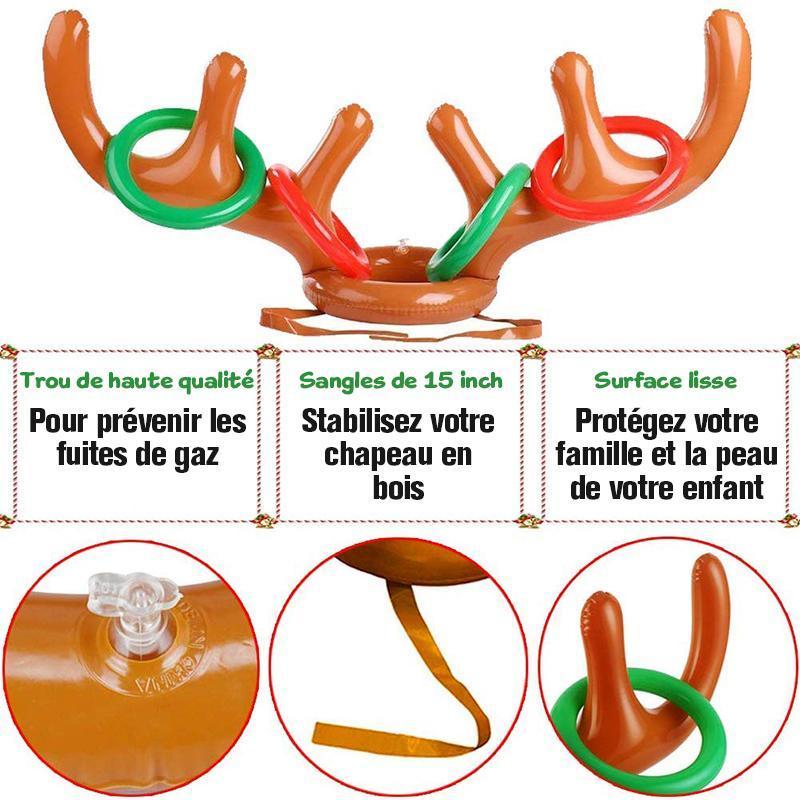 Christmas Reindeer Wooden Ring Toss Game | Kalsten