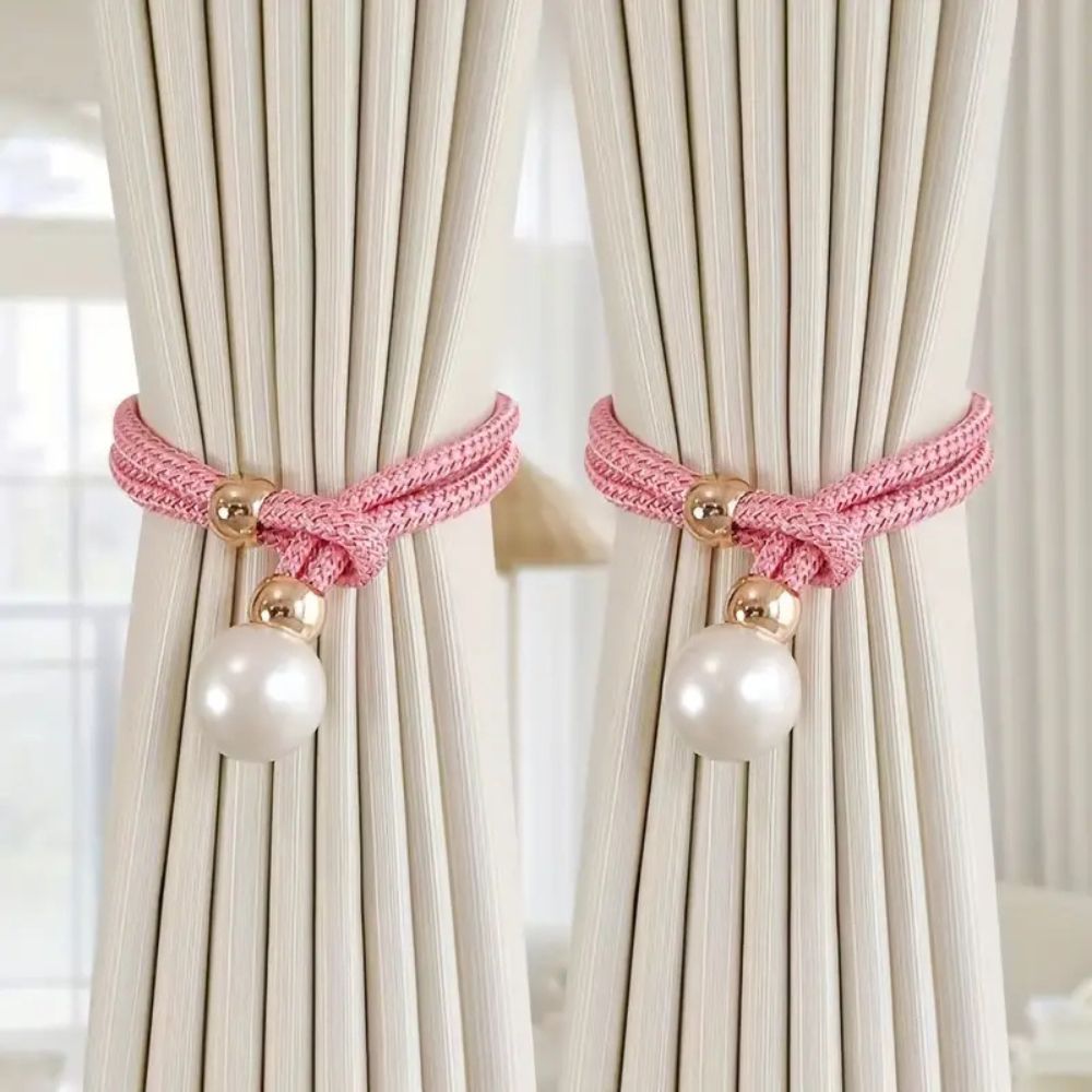 Kalsten | Lustrous Pearl Curtain Tie Back | 2 Pcs Set