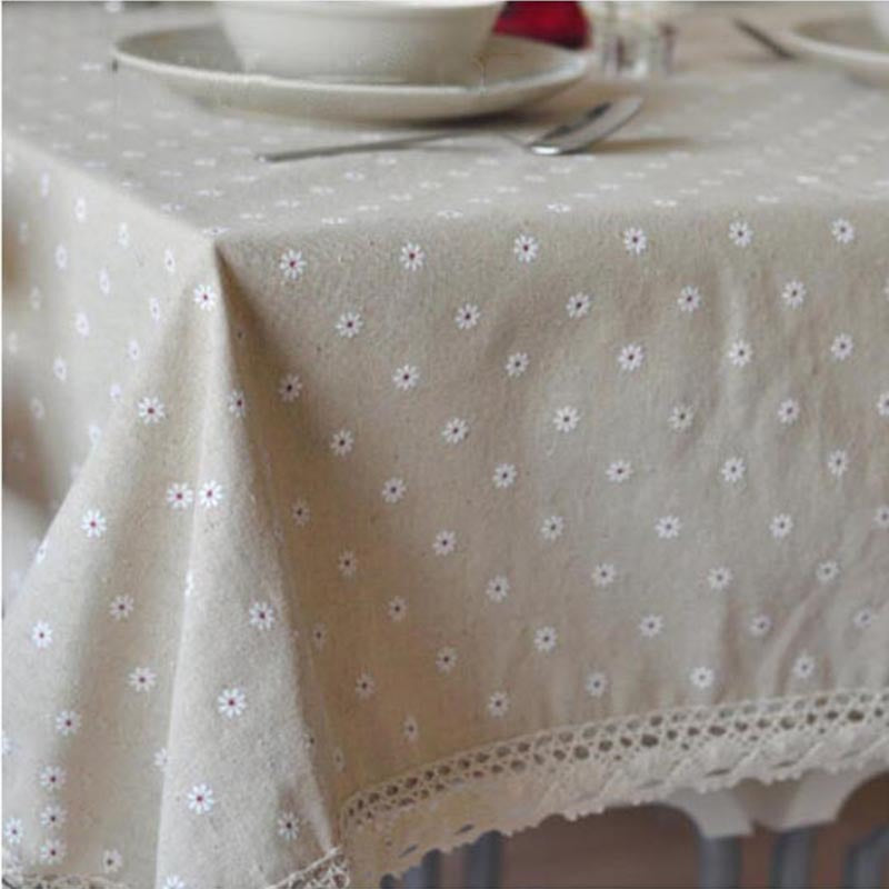 Kalsten | Daisy Print Cotton Linen Tablecloth