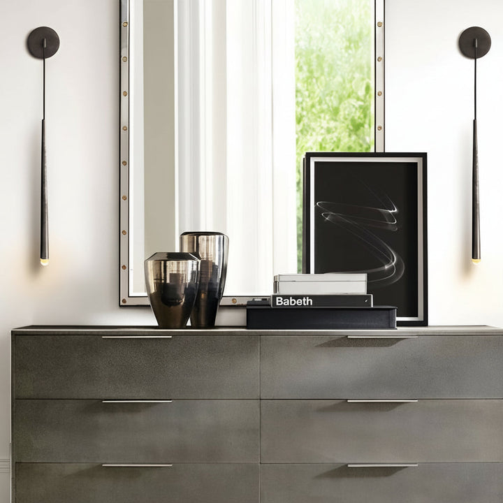 LED Wall Sconce – Strip Crystal Nordic Hardware Lamp (24in / 20in) | Kalsten