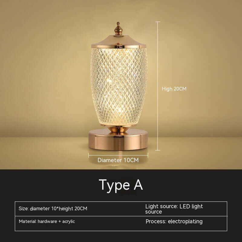 Battery Bedside Bedroom Living Room Small Night Lamp | Kalsten