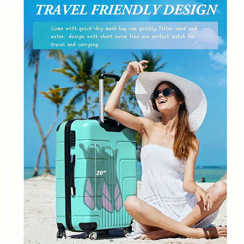 Skanto | SeaVana Glide Snorkel Fins | Adjustable & Short | Open Heel | For Travel & Leisure | Unisex