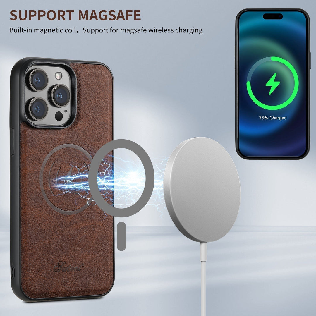 Kalsten | Leather phone case with card holder and MagSafe compatibility