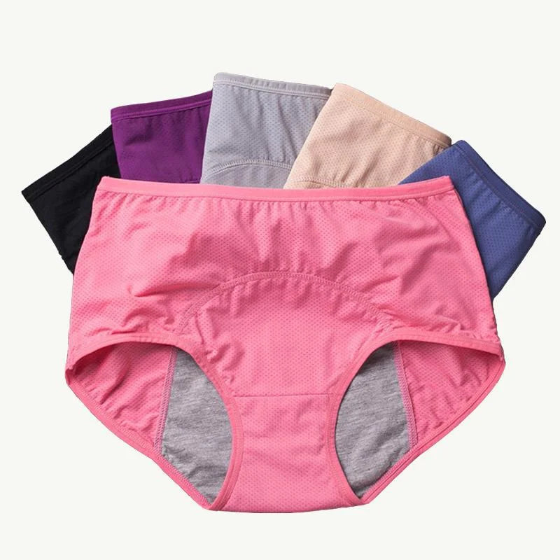 Karnz | Leak-proof high-cut underwear (Plus Sizes)