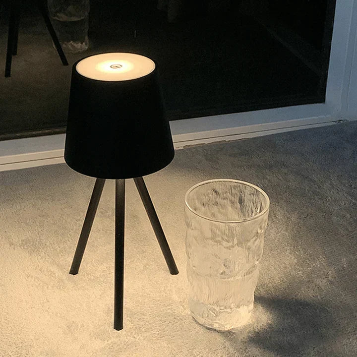 Nordic tripod table lamp - Stylish wireless LED night light Kalsten