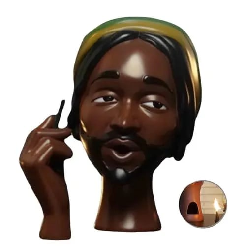 Kalsten | Incense Burner Statue | Artistic Resin Design | Backflow Smoke Effect | 7.8 in