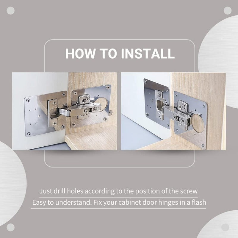 Kalsten | HingeSaver Stainless Steel Cabinet Hinge Repair Kit
