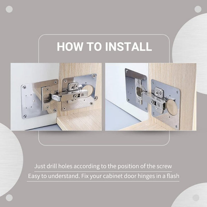 Kalsten | HingeSaver Stainless Steel Cabinet Hinge Repair Kit