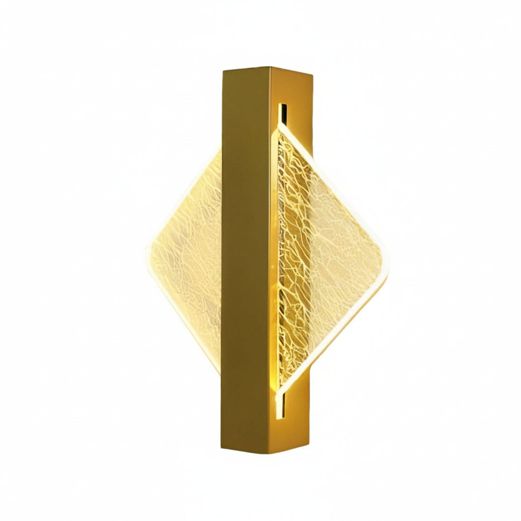 LED Wall Sconce Light – Modern Nordic Geometric Acrylic Bedside (25x20cm / 9.8x7.9in) | Kalsten