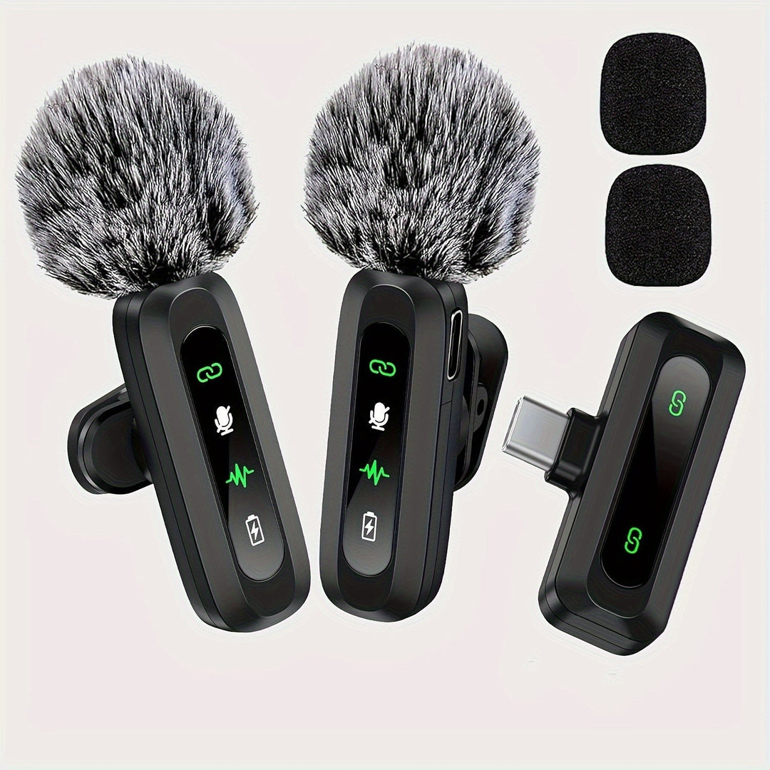 Kalsten | SoundSnap Wireless Clip Microphone – USB-C Microphone for Smartphone and Tablet