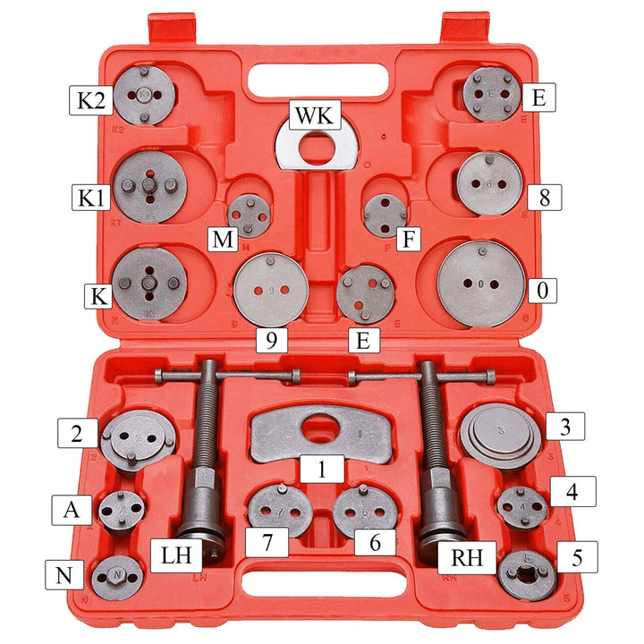 22 PCS Brake Caliper Reset Tool Set Universal | Kalsten