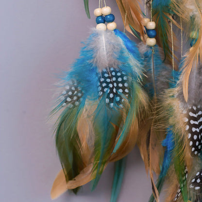 Skanto | Turquoise Tree of Life Feather Dreamcatcher