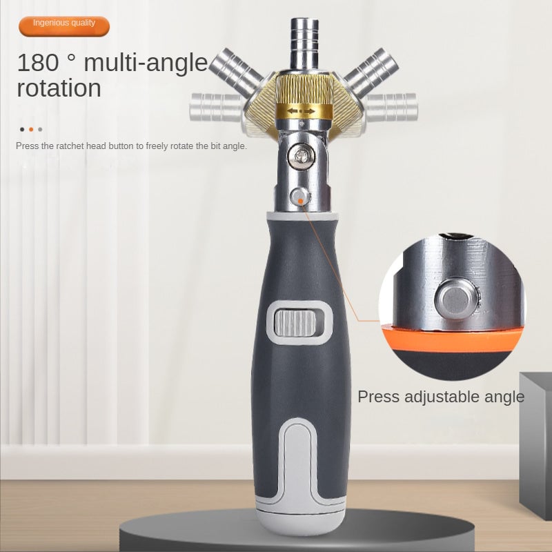 Skanto | 10-in-1 Multi-Angle Ratchet Screwdriver Professional Tools